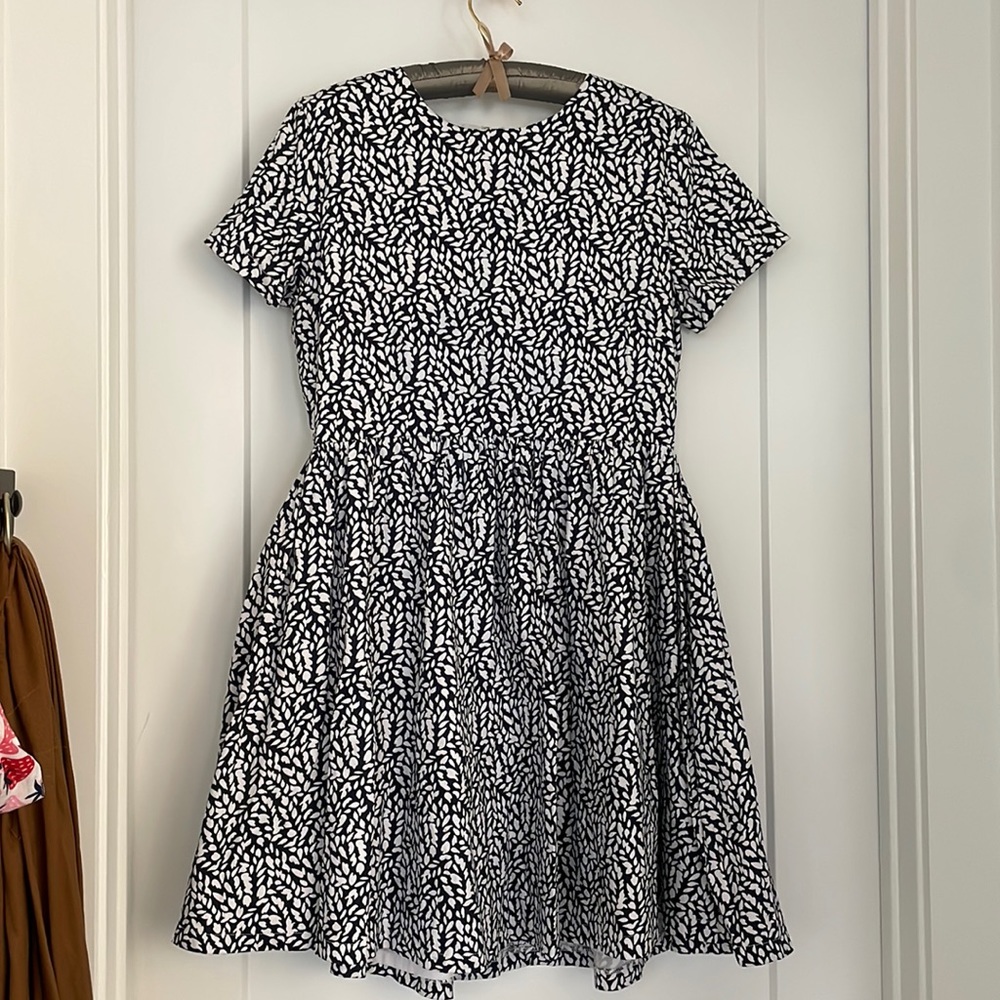 Kingdom & State Navy Abstract Floral A-Line Dress